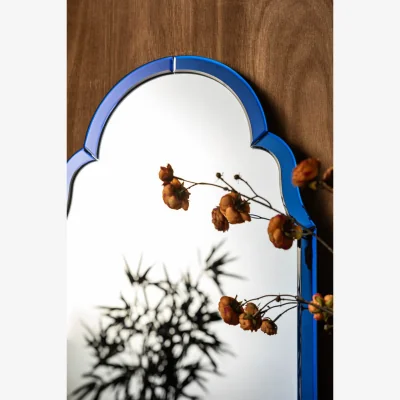 Rockett St George Sapphire Blue Moroccan-Style Wall Mirror