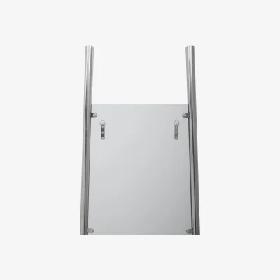 The Range Genoa Silver Finish Frame Floor Mirror - Silver