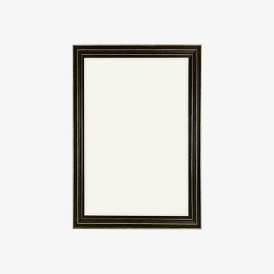 The Range Kingston Brushed Wooden Mirror - Black