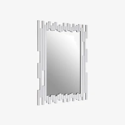 The Range Elementary Antique Grey Wall Mirror - Silver