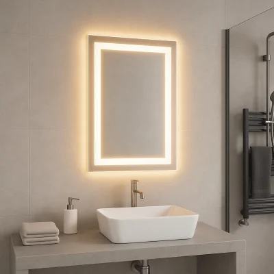 The Range SIERRA Square LED Mirror Light - Chrome
