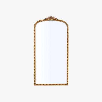 The Range Arched Decorative Mirror with Carved Metal Frame - Gold