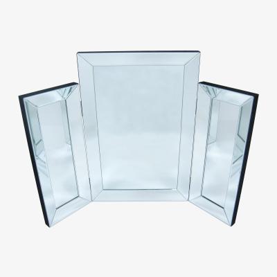 The Range All Glass Trifold Dressing Table Mirror - Silver