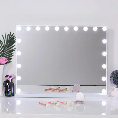 The Range Hollywood Standard Table Vanity Mirror with LED - White / 80cm