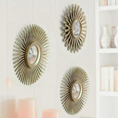 The Range 3pc Sunburst Wall Mirrors - Bronze Effect