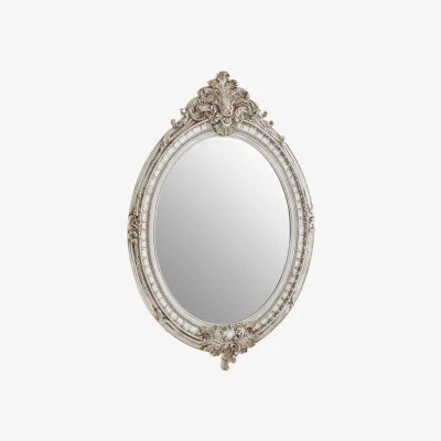 The Range Gladys Fossil Grey Wall Mirror - Gold