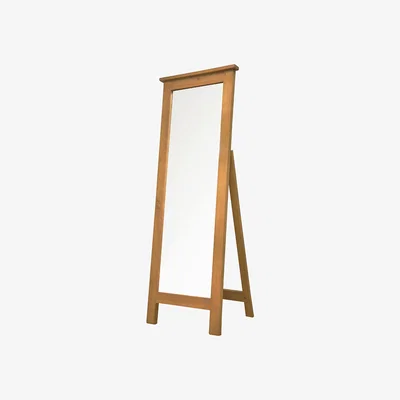 The Range Chunky Pine Cheval Mirror - Brown