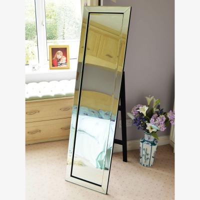 The Range MirrorOutlet Thirlmere Modern Venetian Cheval Mirror 150 x 40 cm - Yellow