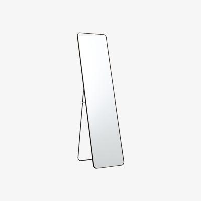 The Range HomeScape Rectangular Full Length Mirror with Rounded Corners - Black
