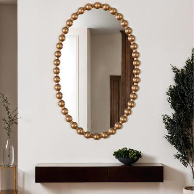 The Range Como Antique Oval Wall Mirror  - Antique Gold