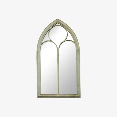 The Range Garden Gothic Chapel Glass Mirror Suitable For Indoor Use - Brown