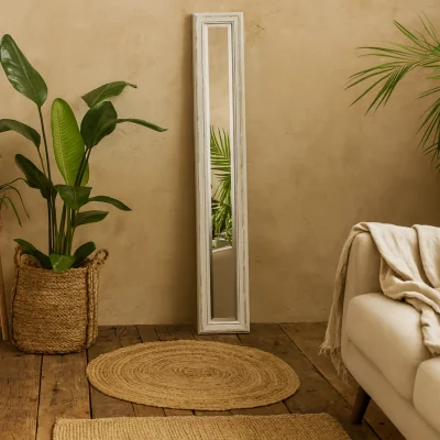 The Range Wyld Haus 1350mm Whitewashed Full-Length Wall Mirror - White