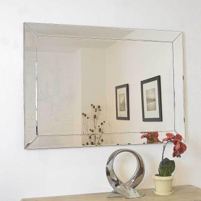 The Range MirrorOutlet Thirlmere Modern Venetian Mirror 110 x 79 - All glass