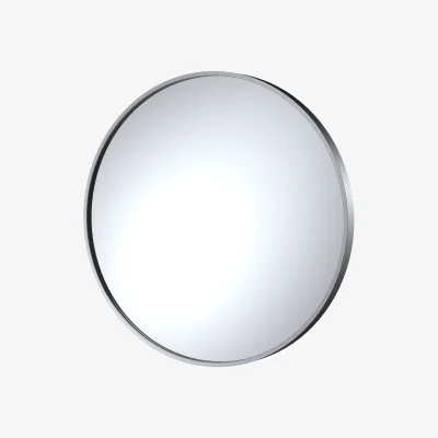The Range Round 800 x 800mm Chrome Frame Recessed Mirror - Chrome