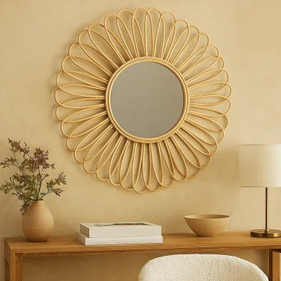 The Range Giordano Ornate Cream Wall Mirror - Gold