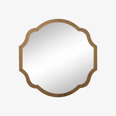 The Range Antique Crest Bevelled Mirror - Bronze