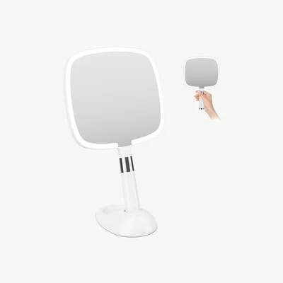 The Range Rechargeable LED Makeup Mirror, 3 Colours Dimmable - White