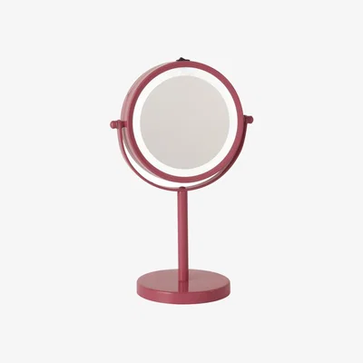 The Range Double-sided LED light metal mirror - Pink
