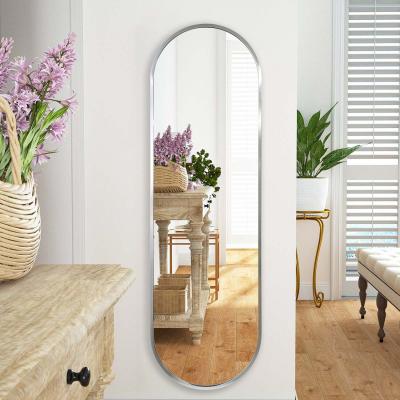 The Range Silver Metal Framed Pill Mirror  - Silver