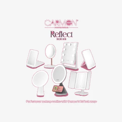 The Range Hollywood 9 Bulb Mirror Metal Frame - Black