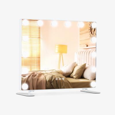 The Range Tabletop Wall Mounted Makeup Mirror - White