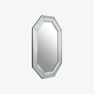 The Range Josie Silver Hexagon Wall Mirror - Silver