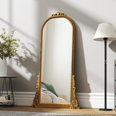 The Range Baroque Decorative Wall Mounted Arch Mirror - Gold