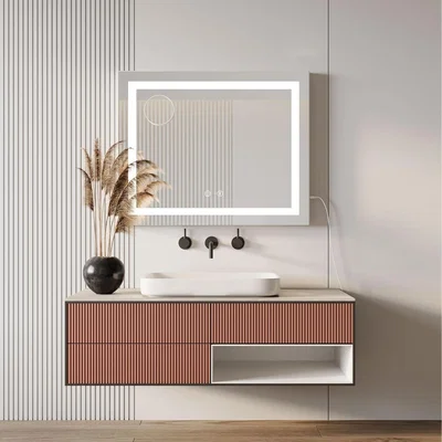The Range Hollywood Dimmable LED Vanity Mirror with 3 Color Modes - White / 45cm