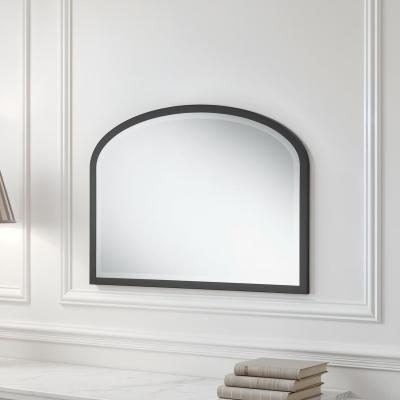 The Range Eternity Bevelled Arch Mantle Mirror - Black