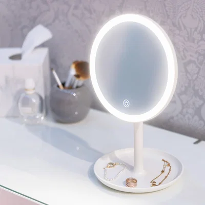 The Range LED Make Up Mirror with Bluetooth Speaker - White