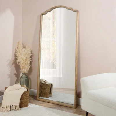 The Range Ayra Wooden Leaner Mirror - Natural