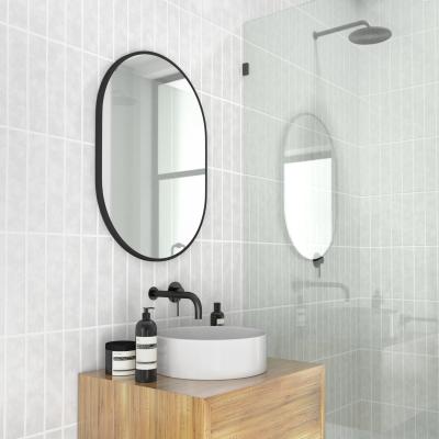 The Range Pill Wall Mirror - 700 x 500mm - Black