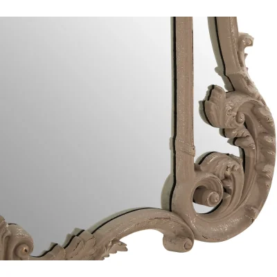 The Range Lexina Gold Finish Frame Wall Mirror - Grey