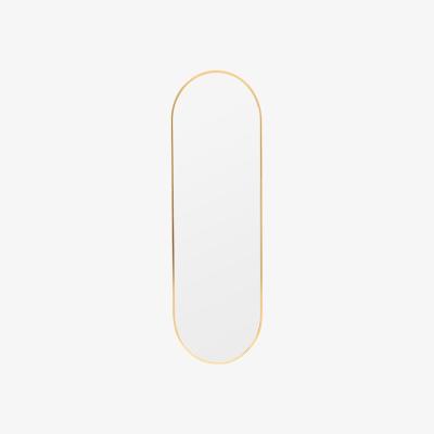The Range HomeScape Oval Metal Frame Wall Mounted Full Length Mirror - Gold