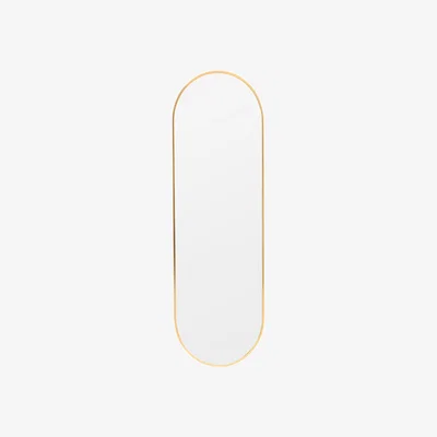 The Range HomeScape Oval Metal Frame Wall Mounted Full Length Mirror - Gold