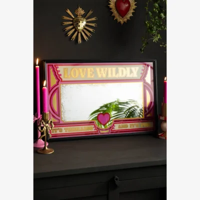 Rockett St George Love Wildly Decorative Mirror
