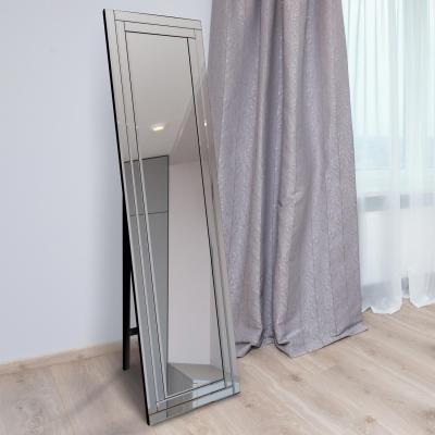 The Range MirrorOutlet All Glass Bevel Free Standing Cheval Dress Mirror 150 x 40cm - Clear