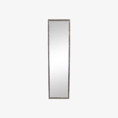 The Range Tall, Slim Jewelled Frame Mirror 125cm - Silver
