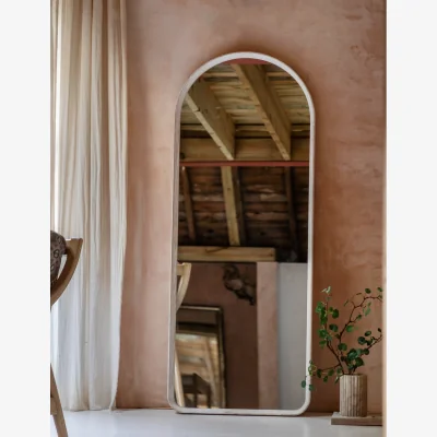 Rose & Grey Linna Washed Oak Leaner Mirror