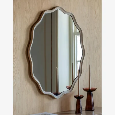 Rose & Grey Large Doily Mirror