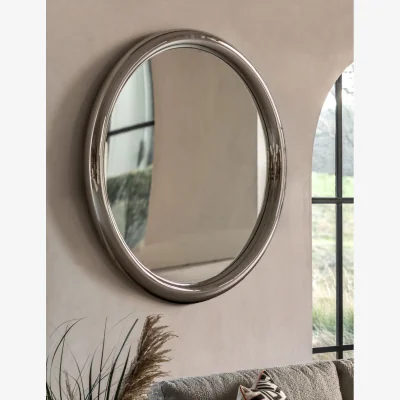Rose & Grey Specchio Round Mirror