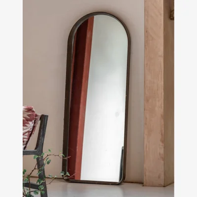 Rose & Grey Linna Walnut Leaner Mirror