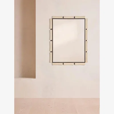 Soho Home Barone Wall Mirror, Travertine