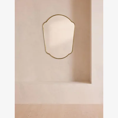 Soho Home Betty Wall Mirror, Antique Brass, Medium