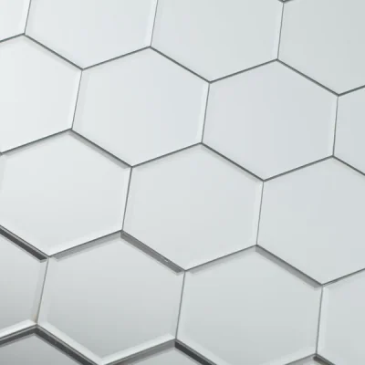 Teddy Beau Maison Reproductions Mirror Wall Tiles / White / Hexagonal