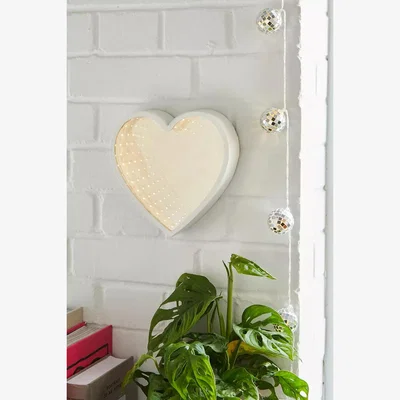 Urban Outfitters Heart Infinity Mirror ALL at Urban Outfitters