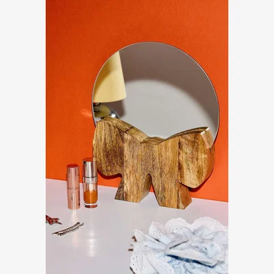Urban Outfitters Wooden Bow Mirror - Neutral ALL at Urban Outfitters