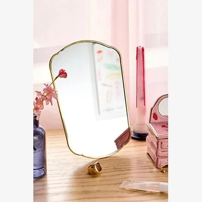 Urban Outfitters Curved Dresser Mirror - Gold 16.3cm x 24.4cm at Urban Outfitters