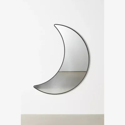 Urban Outfitters Black Frame Crescent Moon Mirror - Black ALL at Urban Outfitters