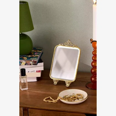 Urban Outfitters Mini Antique Mirror - Gold 10.5cm x 13.2cm at Urban Outfitters